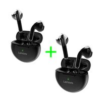 Audífonos Lenovo Ht38 bluetooth True Wireless Earbuds Negro Pack x2
