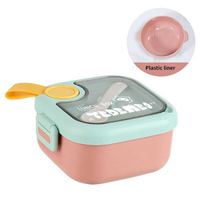 Set De Táper Portátil Para Niños Rosado