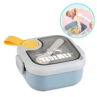Set De Táper Portátil Para Niños Celeste
