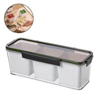Táper Hermetico con Escurridores Internos para Cocina Refrigerador
