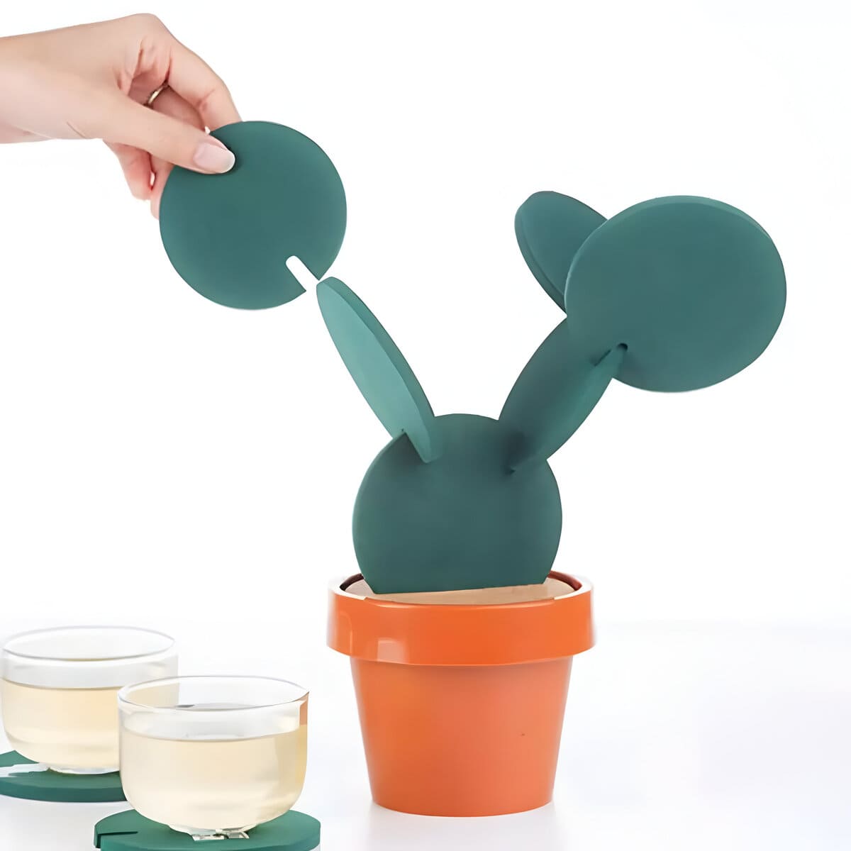 Set De Posavasos Modelo Cactus