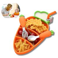 Set De Plato Zanahoria Para Bebés