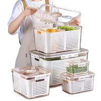 Set Premium De 5 Tapers Herméticos De Gran Capacidad De Almacenamiento