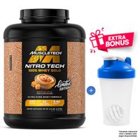 Proteína Muscletech Nitro tech 100% Whey Gold 2.33 kg Dulce de Leche + Shaker