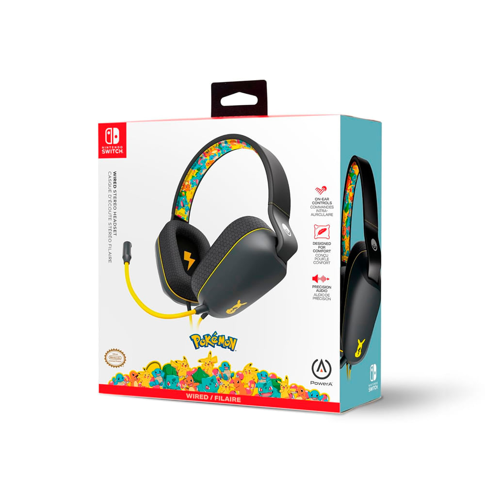 Auriculares PowerA Pokemon Nintendo Switch Kanto