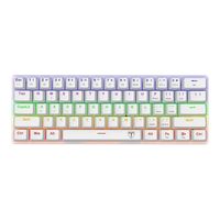 Teclado Mecánico Gamer T-dagger Arena Rainbow White