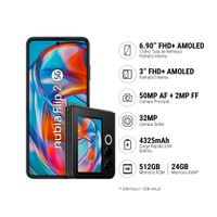 Smartphone ZTE Nubia Flip 2 512GB+12GB 5G Negro