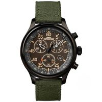Reloj Timex Expedition Field TW4B10300 Luz Indiglo Fecha Cronometro Correa Nylon Verde