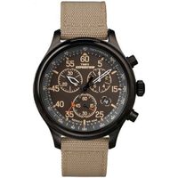 Reloj Timex Expedition Field TW4B10200 Luz Indiglo Fecha Cronómetro Correa Nylon Beige