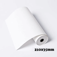 Paquete 5 rollos A4 contómetro papel térmico 210x35mm 55gr