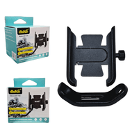 Holder Soporte De Metal Aluminio Para Moto O Bicicleta Espejo MY-7303 NEGRO
