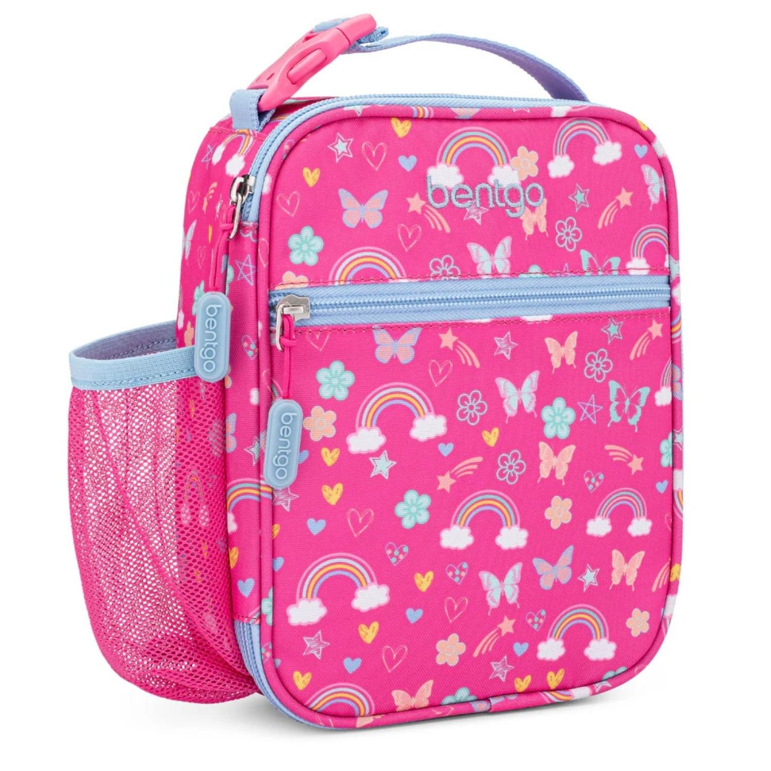 Porta Lonchera Tote Insulada Bentgo Kids - Arcoiris y Mariposas