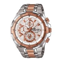 Reloj Casio Edifice Efr-539sg-7a5v Silver and Gold Rose Genuino