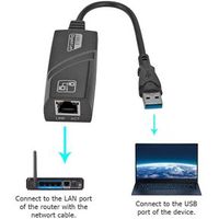 Adaptador Usb 3.0 A Rj45 Usb Lan Ethernet Windows Internet Gigabit