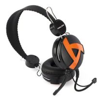 AURICULARES HALION HA-211 NEGRO Y ANARANJADO