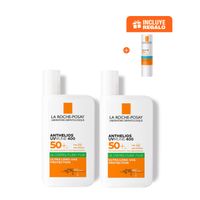 Duo Protector Solar Anthelios UVMune 400 Oil Control Fluido Invisible FPS 50+ 50ml bloqueador