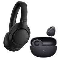 QCY Audífonos H3 Negro + QCY Audífonos Inalámbricos Crossky C10 Negro