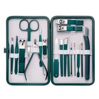 Set Manicura Pedicura Profesional 18 Piezas Acero Inoxidable