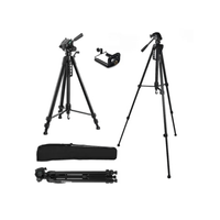 Tripode Camara Celular 3 Secciones 1.57m + Funda + Soporte 3540