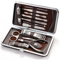 Set Manicura Pedicura Acero Inoxidable 12 Piezas Cortauñas M