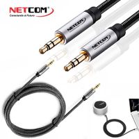 Cable de Audio Plug a Plug 3.5mm TRS de 3 Metros NETCOM