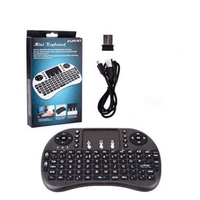 Mini Teclado Inalámbrico Airmouse Android Smart Tv Iluminado - negro