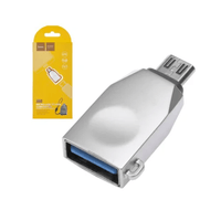 ADAPTADOR OTG MICRO USB MACHO A USB 3.0 HEMBRA HOCO V8 UA10