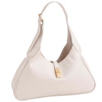 Cartera con Hebilla Color Blanco Hueso SINGULAR