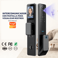 Cerradura digital smart S61 batería Reconocimiento facial/Huella/Tarjeta/Llave/APP wifi