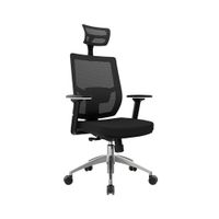 Silla de Oficina Ergonómica Presidente Lims Aluminio Negro Reclinable Ofideas