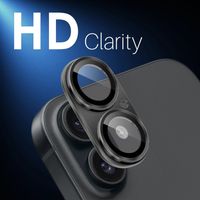 PROTECTOR DE CAMARA PARA IPHONE 16 / 16 PLUS NEGRO