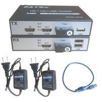Extensión Extender HDMI fibra optica KVM Hasta 20 kilometros 1080 USB