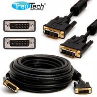 Cable Dvi a Dvi 3 Metros 24+1 Pines Monitor Trautech pvc doble filtro