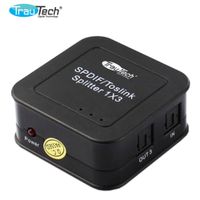 Divisor de Audio Óptico Digital 1x3 Spdif Toslink splitter optico 1x3