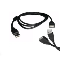 Cable Extensión Usb 2.0 Macho A Hembra 3 Metros - Negro