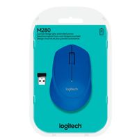 Mouse Logitech M280 Inalámbrico Ergonómico - Azul