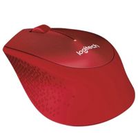 Mouse Logitech M280 Inalámbrico Ergonómico - Rojo