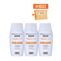 Trio Fotoprotector ISDIN Fusión Fluid SPF50 + 50ml
