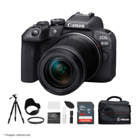 Cámara Mirrorless EOS R10 + Lente RF-S 18-150MM IS STM + Kit Ultimate