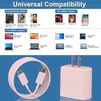 Cargador Samsung Pink EDITION De 45w - Tipo C A C - Super Rapido