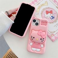 Case Funda Iphone - Hello Kitty Con Soporte, Suave Y Elegante