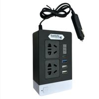 Inversor de corriente 12V a 220V 250W auto 2 USB PD3.0 QC3.0 SANTOFA