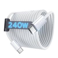 CABLE PARA iphone - 240 WATTS - TEJIDO - C a C - 1 METRO