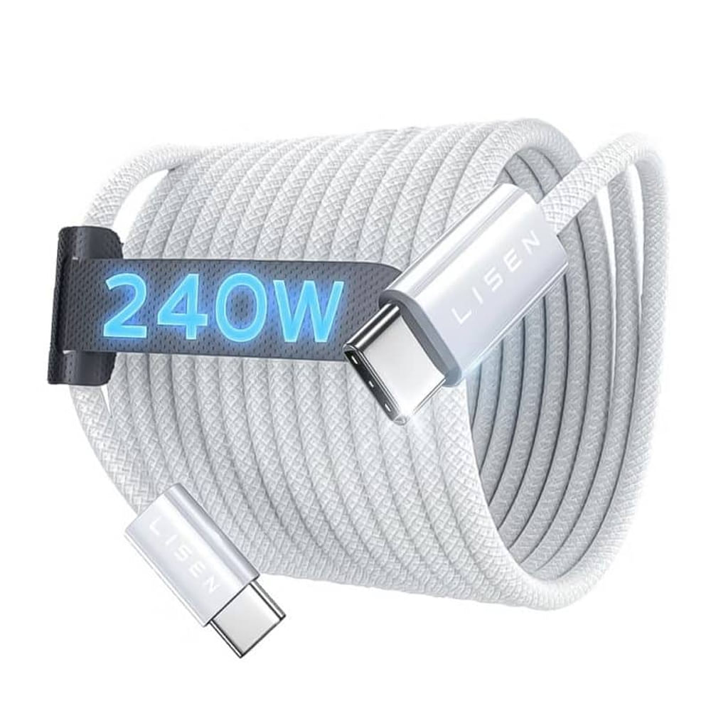 CABLE PARA iphone - 240 WATTS - TEJIDO - C a C - 1 METRO