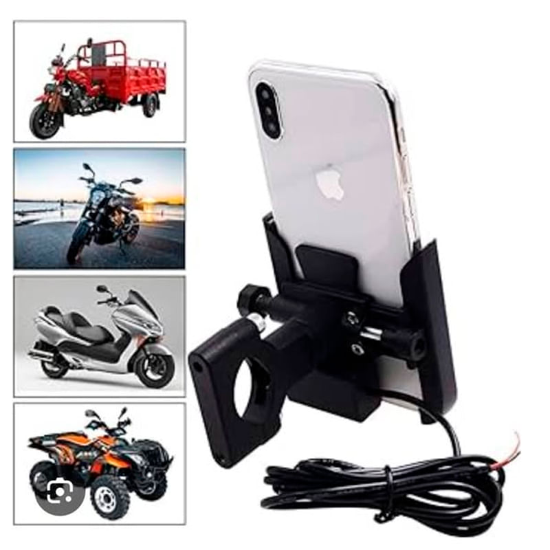 Cargador sujetador para moto - celular -usb