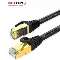 Cable de Red Cat 7 Netcom Rj45 10 Gbps 15 Metros Patch Cord Cat 7