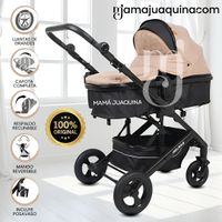 Coche Moisés Travel System «ROMA NEW» de Lujo Beige - copy
