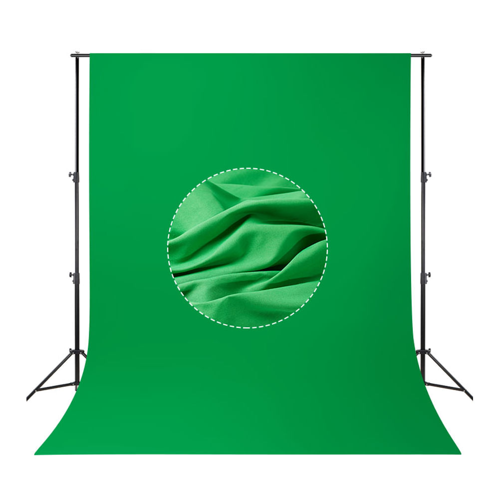 FONDO S/M TELA MUSELINA 3X6 VERDE CHROMA