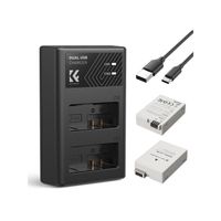 Kit de cargador + 2 baterías Canon LP-E8 K&F Concept - KF28.0027