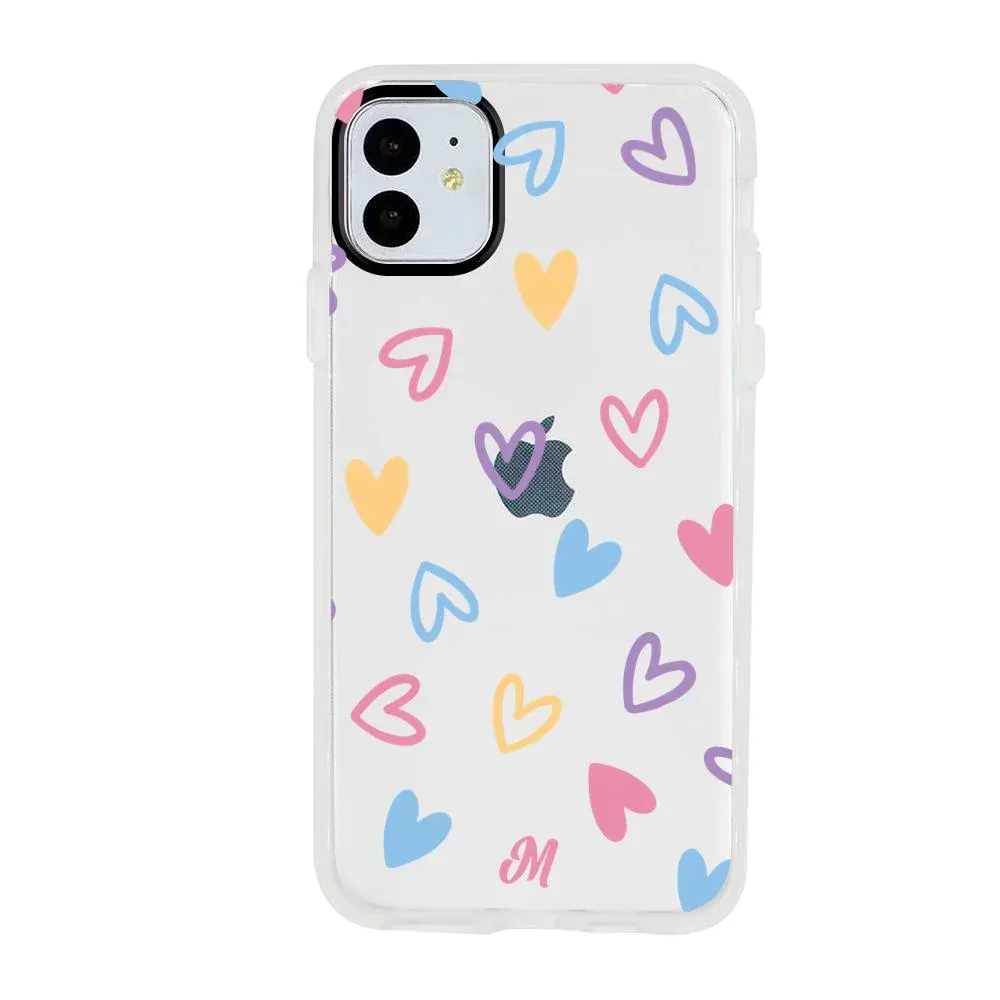 Case Con Diseño De Corazones Para Iphone 11